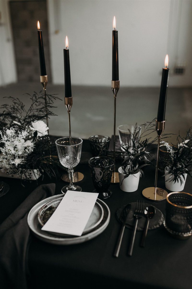 Black Sunrise - Modern and Minimalist Wedding Inspiration